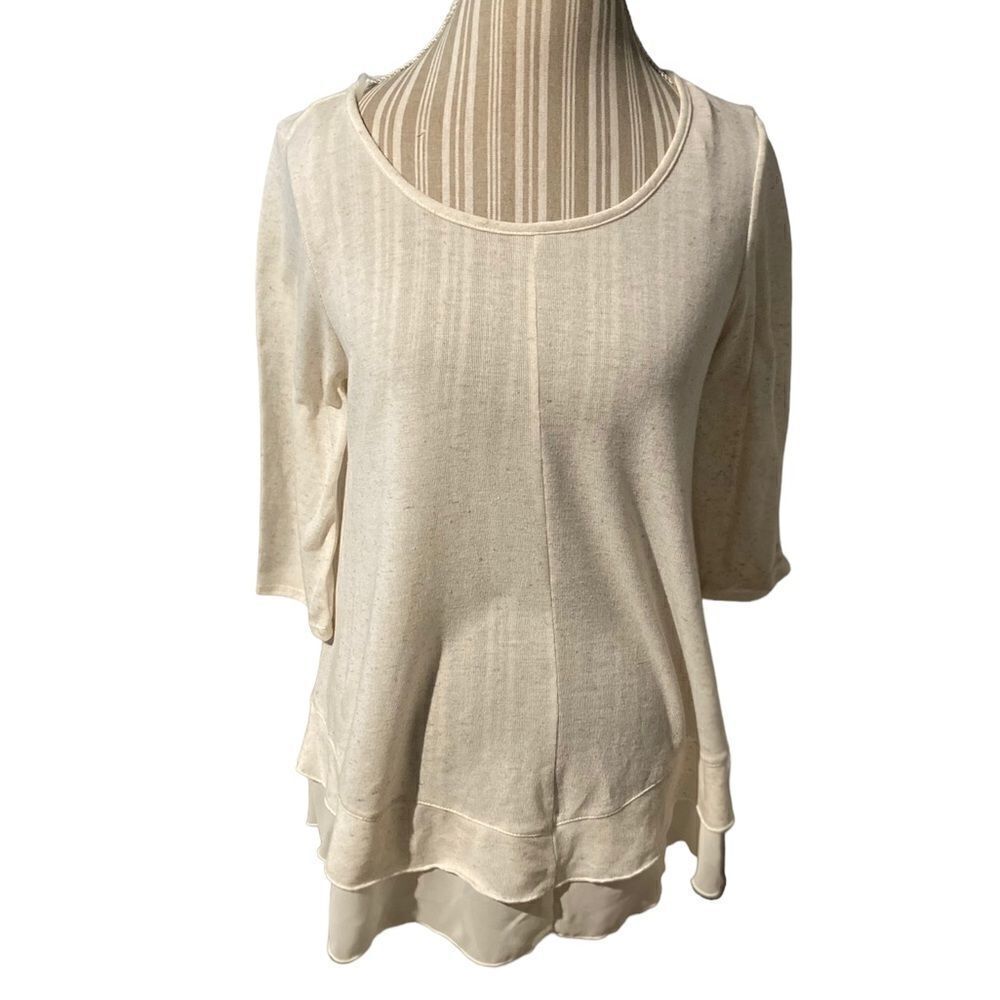 Living Doll size large sweater layered look at hem excellent condition